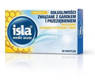 Isla-Medic Acute miodowo-cytrusowa 20 pastyl.