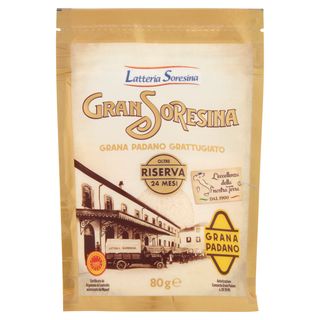 Gran Soresina Grana Padano DOP Grattugiato Riserva Oltre 24 Mesi 80 g