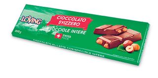Cioccolato Svizzero con nocciole intere