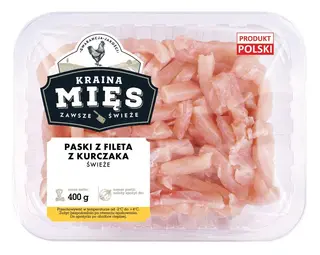 Kraina Mięs Paski z fileta kurczaka świeże 400 g