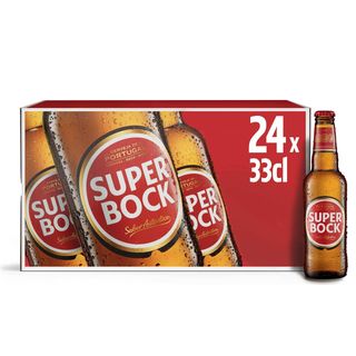 Cerveja com Álcool Super Bock (emb. 24 x 33 cl)