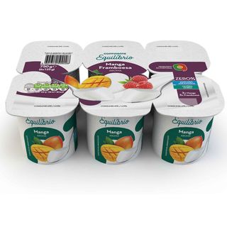 Iogurte Magro Aroma Manga e Framboesa Continente Equilíbrio (emb. 750 gr (6 un))