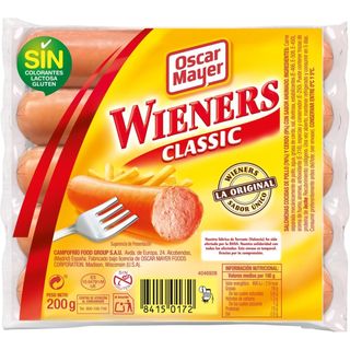 Salchichas Wienner Oscar Mayer, Sobre 200 G (235010)
