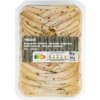 Boquerón Aliñado Con Ajo Y Perejil Eroski, Bandeja 150 G