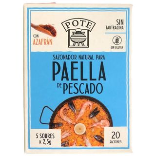 Sazonador Paella Pescado Pote 5 Sobres 12.5 Gr.