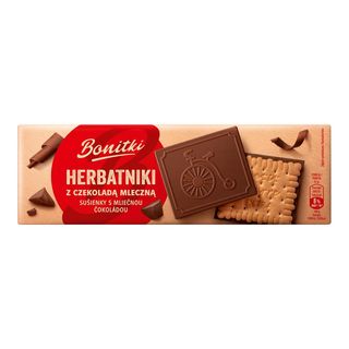 Bonitki Herbatniki z czekoladą mleczną 102 g