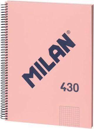 Libreta Espiral Cuadricula 80 Hojas A4 1918 Rosa (8411574104841)