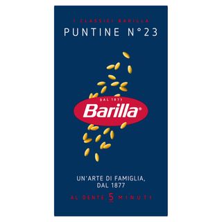 Barilla Pasta Puntine N.23 100% Grano Italiano 500 G