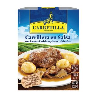 CARRETILLA Carrillera En Salsa Con Patatas Y Setas, 300G