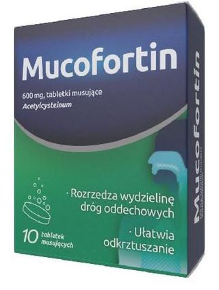 Mucofortin 600 mg 10 tabletek