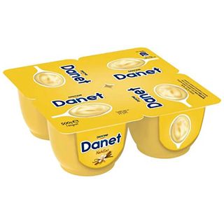Natillas con Sabor A Vainilla Danet de Danone 4 X 120 G.