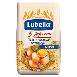 Lubella Makaron nitki 5-jajeczna, 400 g