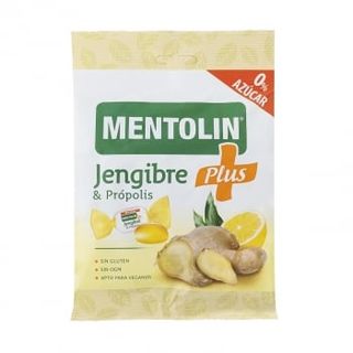 Caramelos Con Jengibre Y Própolis Mentolín Plus Sin Gluten Y Sin Azúcar 90 G.