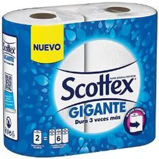 Papel De Cocina Gigante Scottex 2 Rollos