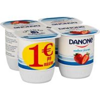 Yogur Sabor A Fresa Danone 4X120 G (204420)