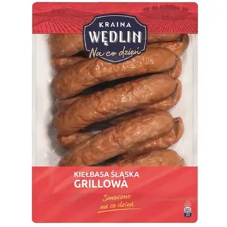 Kraina Wędlin na co dzień kiełbasa śląska grillowa kg ok. 1.1 kg