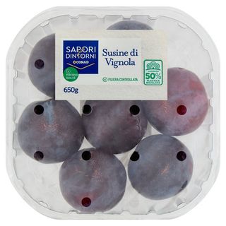 SAPORI & DINTORNI CONAD Percorso Qualità Susine di Vignola Black Italia cal. 50/60 650 g - 8003170045934