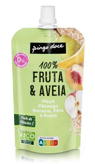 Bolsa de Fruta e Aveia Pingo Doce 120G