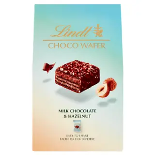 Lindt choco wafer astuccio cioccolato latte nocciola 135 g