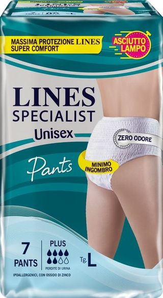 LINES SPECIALIST UNISEX PANTS PLUS TG.L 7 PEZZI   FAT0148