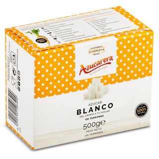 Azúcar Blanco En Terrones Azucarera Caja 500 G