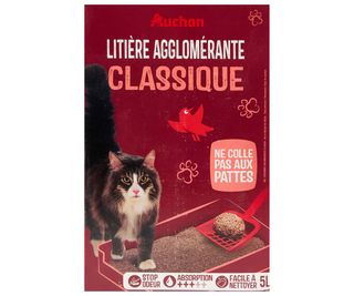 Arena Para Gatos Aglomerante Auchan 5 L