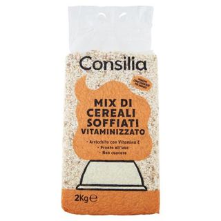Consilia Mix di Cereali Soffiati e Verdure Sottovuoto per Animali 2 kg