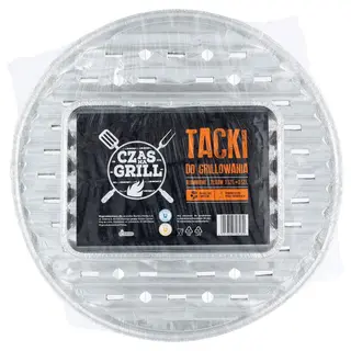 Czas Na Grill Tacki do grillowania aluminiowe 3 szt. + 3 szt.