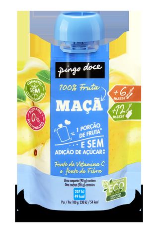 Bolsa de Fruta Maçã Pingo Doce 90G