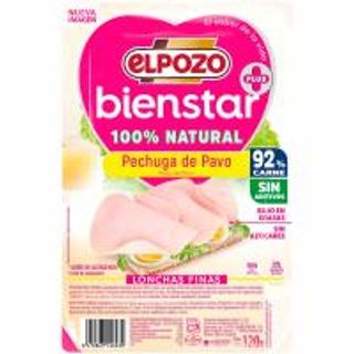 Pechuga De Pavo 100% Natural Elpozo Bienestar, 130 G (25553884)
