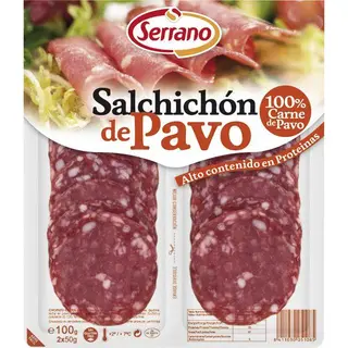 Serrano Salchichón De Pavo 2X50G