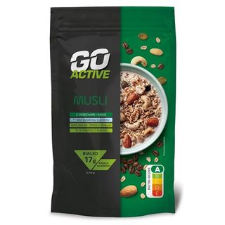 Go Active Musli wysokobiałkowe z orzechami i kawą, 200 g