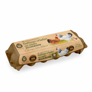 Huevos Fresco Gallina Suelo M San Rafael 12Ud