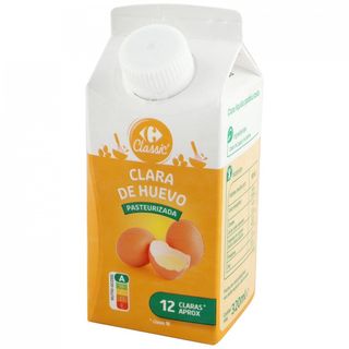 Clara Liquida Pasteurizada Carrefour 320 Ml.