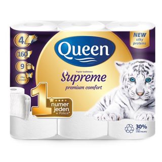 Queen Supreme papier toaletowy, 9rolek