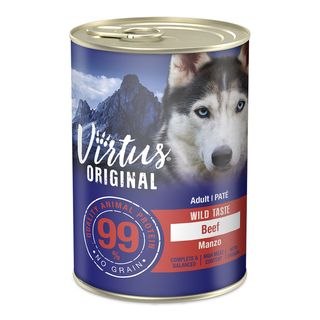 Virtus wild taste dog lattina 400g manzo