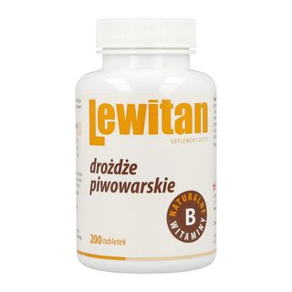 Lewitan, drożdże piwowarskie, tabletki, 200 szt.