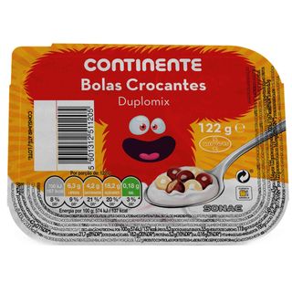 Iogurte Duplomix Bolas Crocantes Infantil Continente (emb. 122 gr)