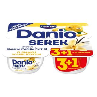 Danio Serek o smaku waniliowym 520 g (4 x 130 g)