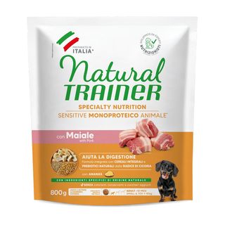 Natural trainer sensitive no gluten mini maiale 800g