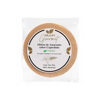 Obleas de Amaranto sabor Capuchino 60g Nuum