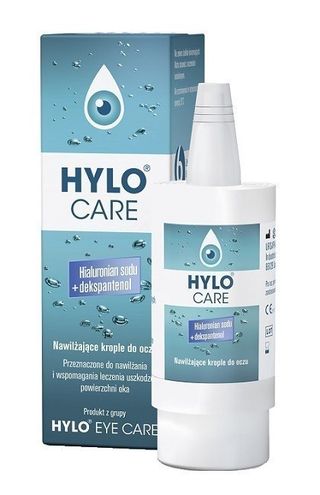Hylo Care, Nawilżające krople do oczu, Hialuronian sodu + dekspantenol