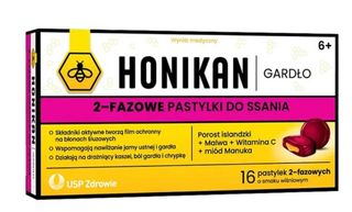 Honikan Gardło 16 pastyl.