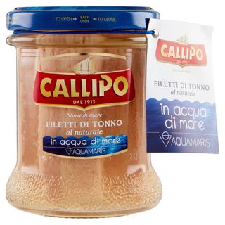 Callipo Filetti di Tonno al naturale in acqua di mare Aquamaris 174 g - 8001561026203