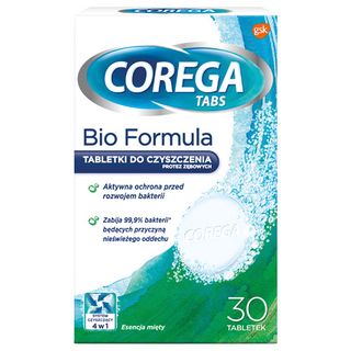 Corega Tabletki do czyszczenia protez zębowych, 30 szt.
