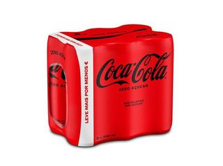 REFRIGERANTE C/GÁS COCA-COLA:ZERO AÇÚCAR LATA 6X0.33L