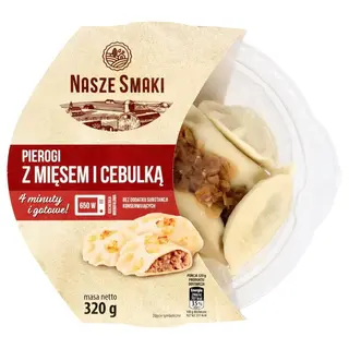 Nasze Smaki Pierogi z mięsem i cebulką 320 g