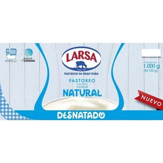 Yogur Desnatado Natural Pastoreo Larsa, Pack 8X125 Gr. (23747520)