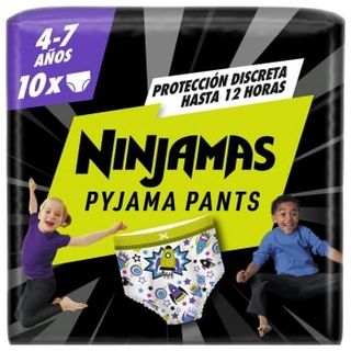 Pañales Para Pijama Dodot Ninjamas 4-7 Años (17-30 Kg) 10 Ud.