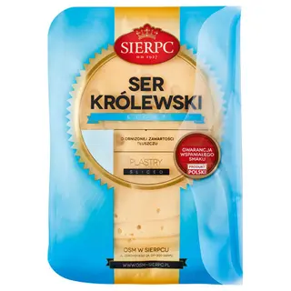 Sierpc Ser żółty Królewski Light w plastrach 135 g